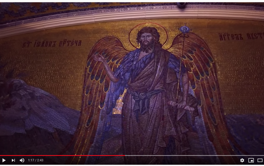 Сейчас в храме Минобороны идут отделочные работы. Фото скриншот Youtube /Фонд Воскресение