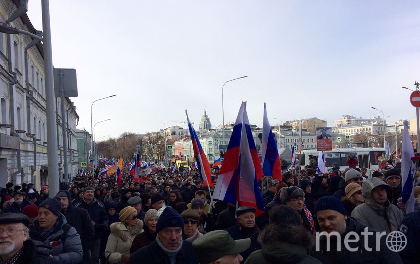 В Москве состоялся оппозиционный "Марш Бориса Немцова"