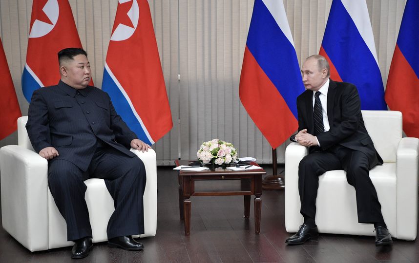 Владимир Путин и Ким Чен Ын. Фото AFP