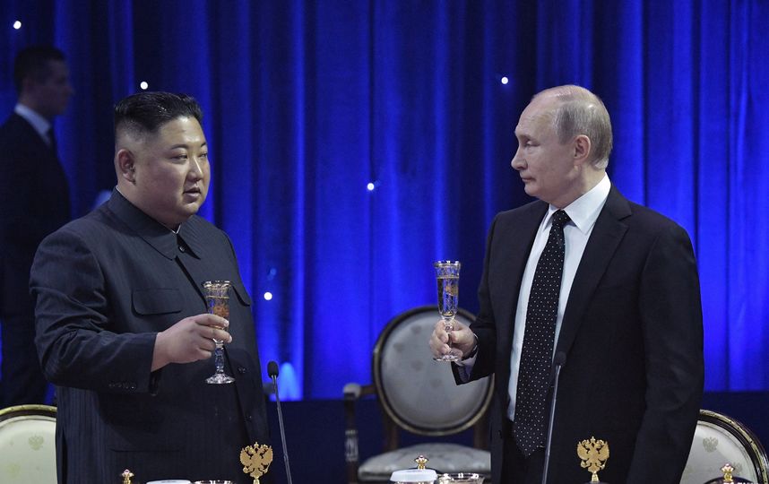 Владимир Путин и Ким Чен Ын. Фото AFP