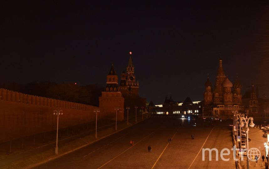 Акция "Час Земли" на Красной площади. Фото Василий Кузьмичёнок., "Metro"