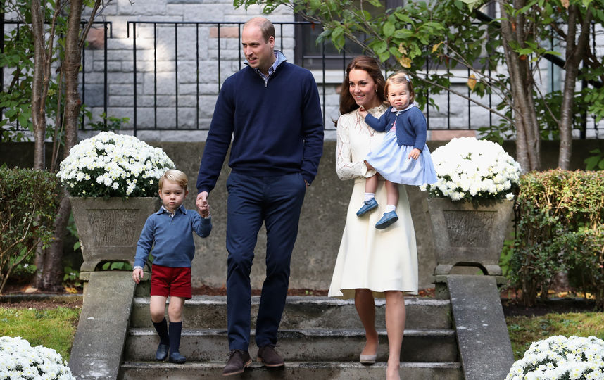 Принц Уильям, Кейт Миддлтон, принц Джордж и принцесса Шарлотта. Фото Getty