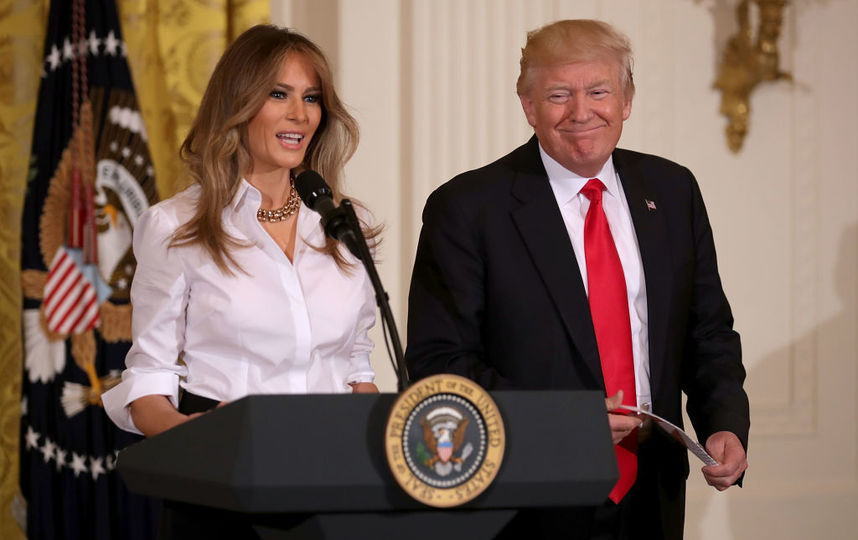 Мелания Трамп с мужем Дональдом Трампом. Фото Getty