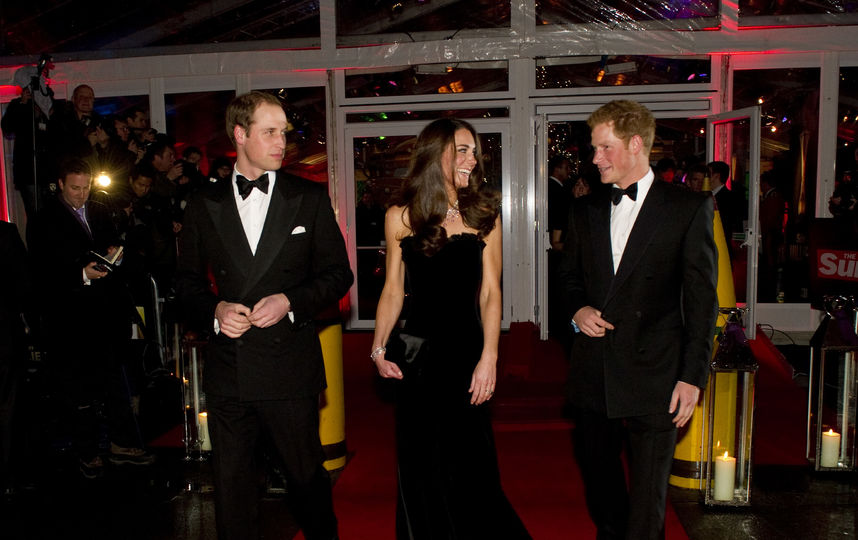 Кейт Миддлтон, принц Уильям и принц Гарри. Фото Getty