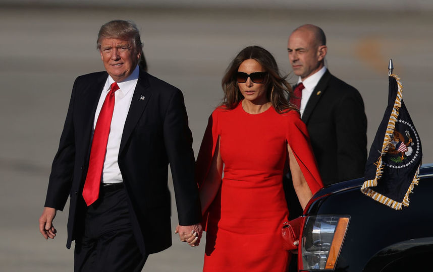 Мелания Трамп с мужем Дональдом Трампом. Фото Getty
