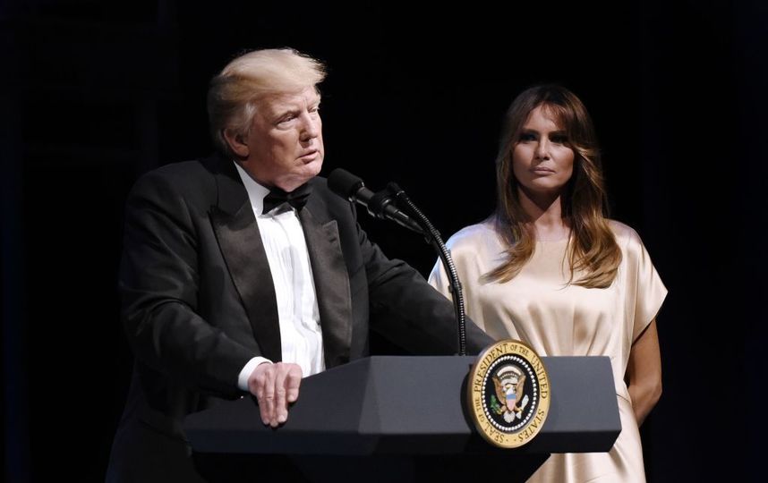 Мелания Трамп с мужем Дональдом Трампом. Фото Getty