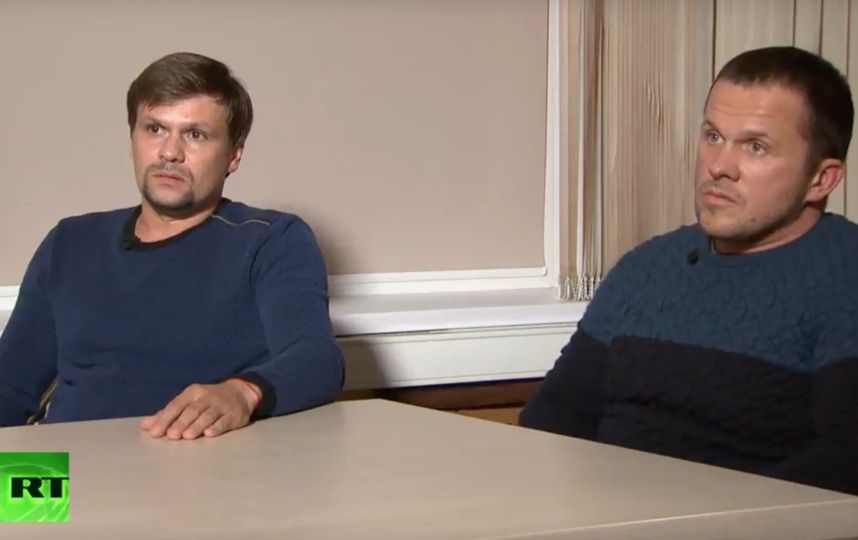 Боширов и Петров заявили, что поехали в Солсбери как туристы