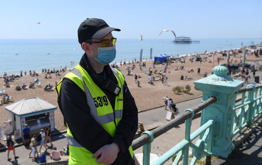 Так 25 мая выглядят британские пляжи. Фото Getty