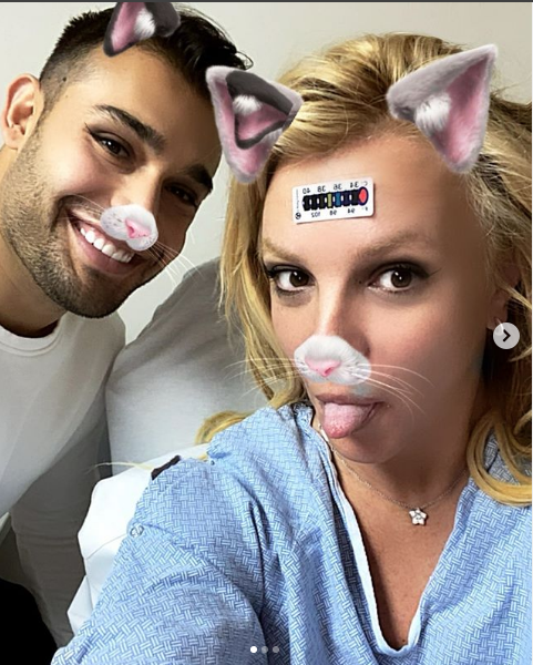 Бритни Спирс и Сэм Асгари. Фото скриншот instagram.com/samasghari/?hl=ru