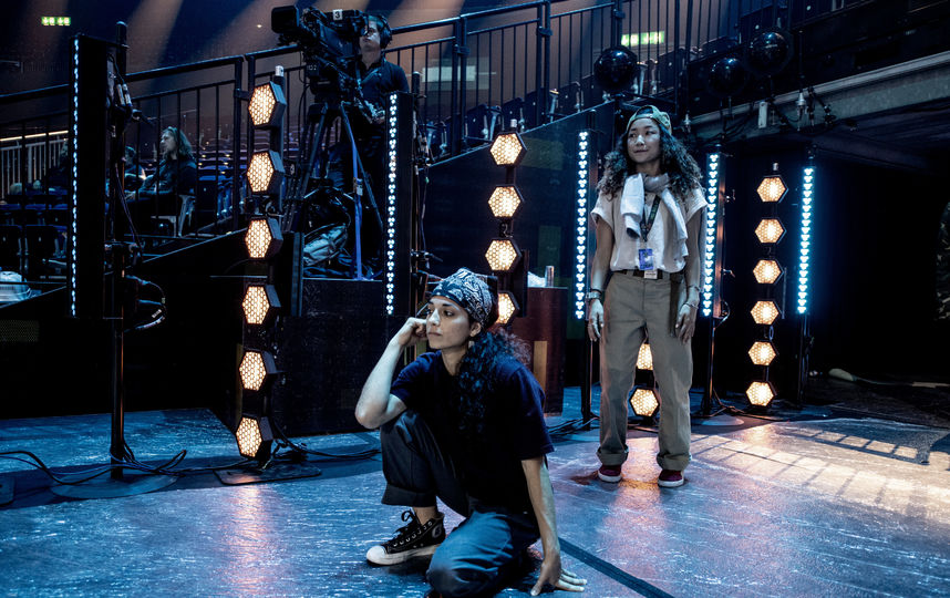 Эми и Сан Андреа перед выходом на батл. Фото Предоставлено Red Bull