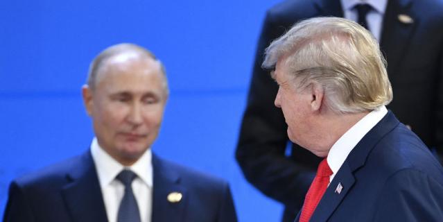 Владимир Путин и Дональд Трамп на саммите G20.