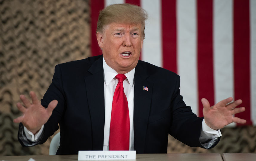 Дональд и Мелания Трамп посетили американскую авиабазу в Ираке. Фото AFP