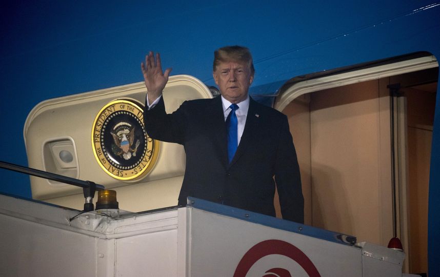 Дональд Трамп прилетел в Сингапур на встречу с Ким Чен Ыном
