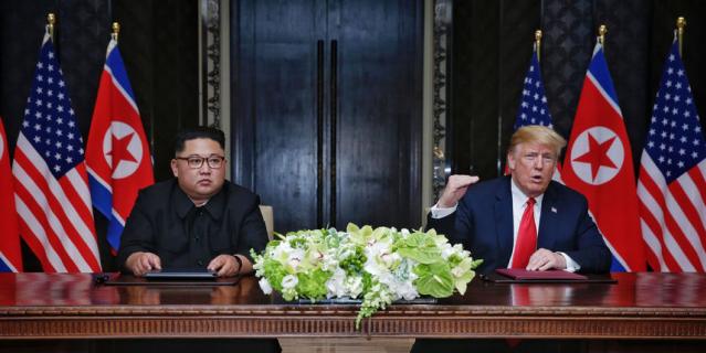 Дональд Трамп и Ким Чен Ын.