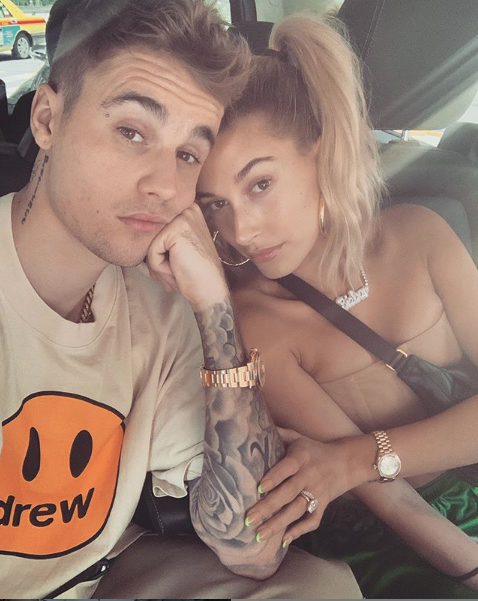 Джастин Бибер с женой Хейли Болдуин. Фото скриншот instagram.com/justinbieber/