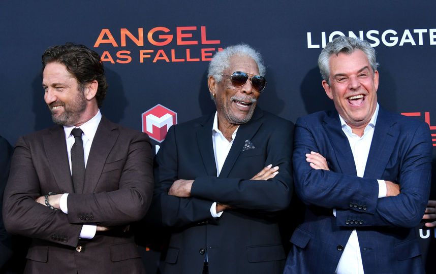 Джерард Батлер, Морган Фримен и Дэнни Хьюстон. Фото Getty