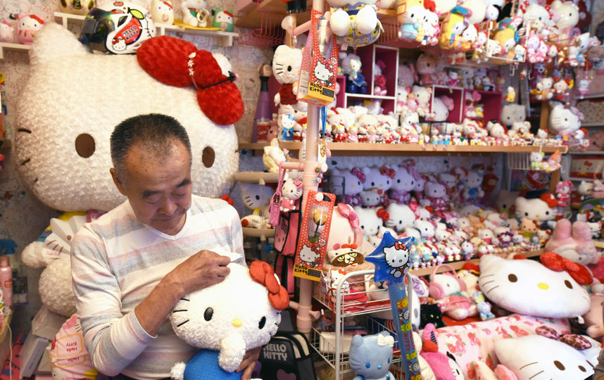 Отставной японский полицейский стал обладателем самой большой в мире коллекции кукол Hello Kitty. Фото AFP