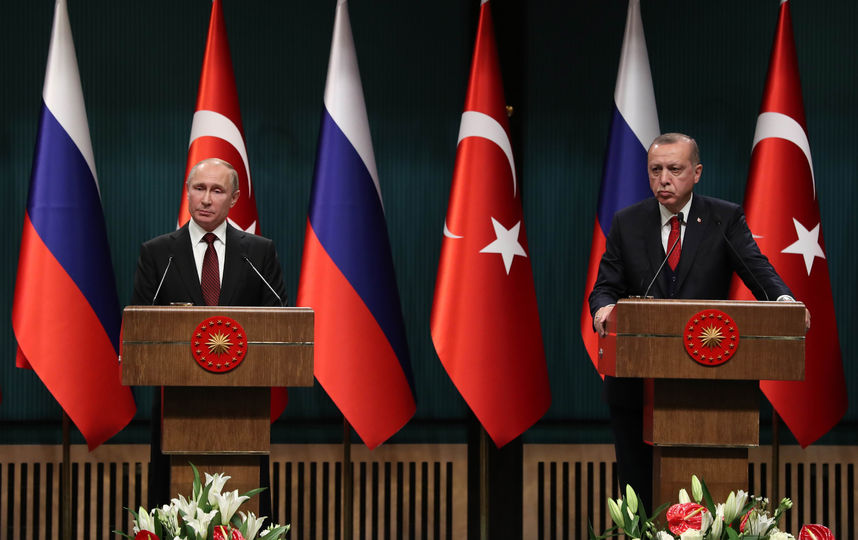 Путин и Эрдоган в Анкаре. Фото AFP