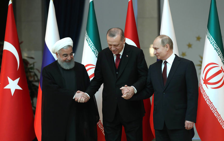 В Анкаре проходит саммит лидеров Турции, России и Ирана. Фото AFP