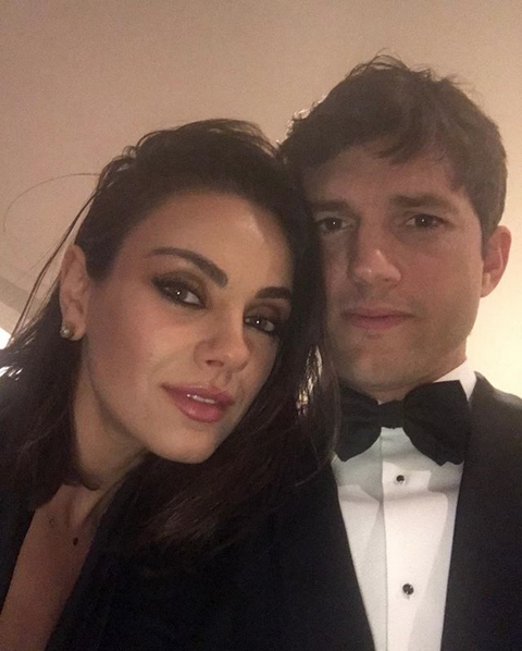 Мила Кунис и Эштон Катчер. Фото скриншот: instagram.com/aplusk/