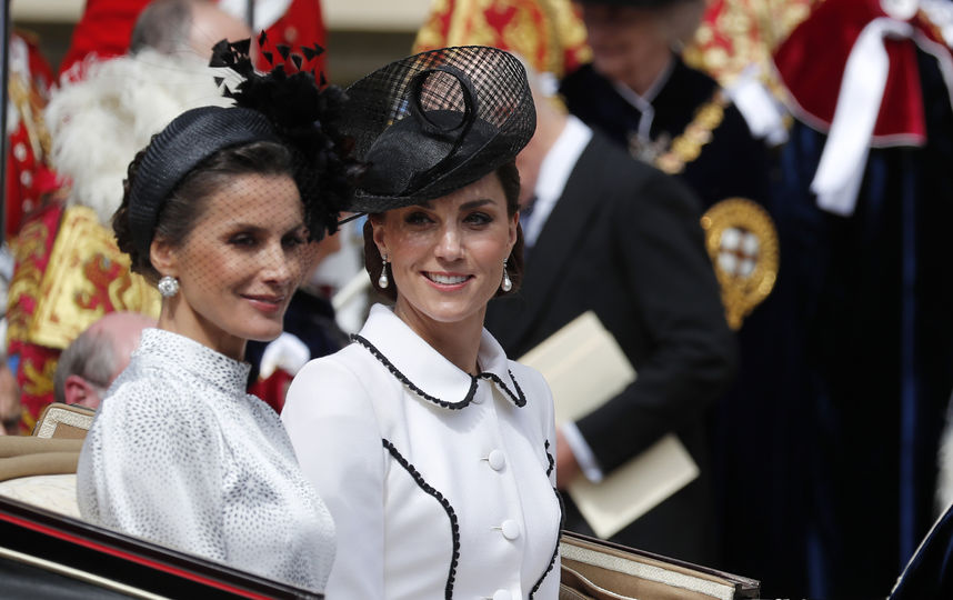 Королева Летиция и Кейт Миддлтон. Фото Getty