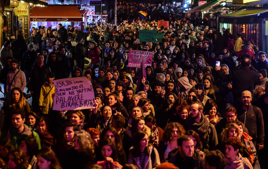 Протестные демонстрации в Турции. Фото Getty