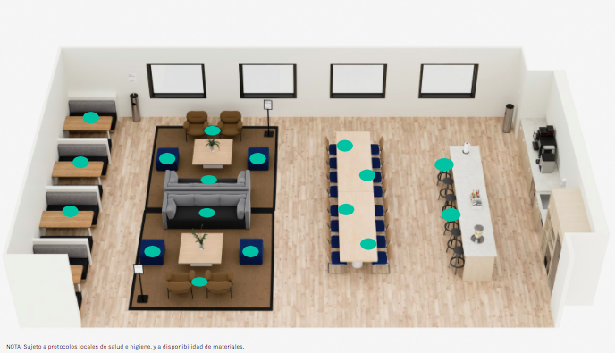 Так выглядит схема офиса компании WeWork. Фото WeWork , "Metro"