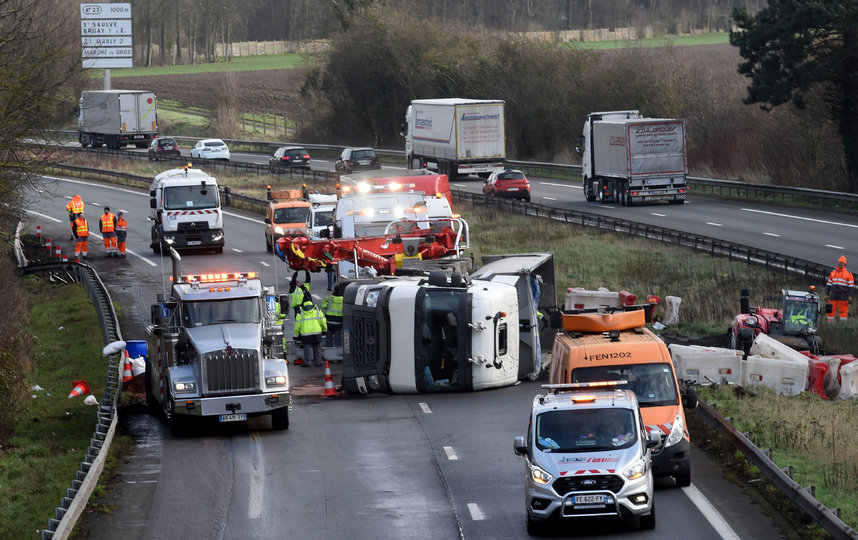 Ураган "Кьяра" обрушился на Европу. Франция. Фото AFP