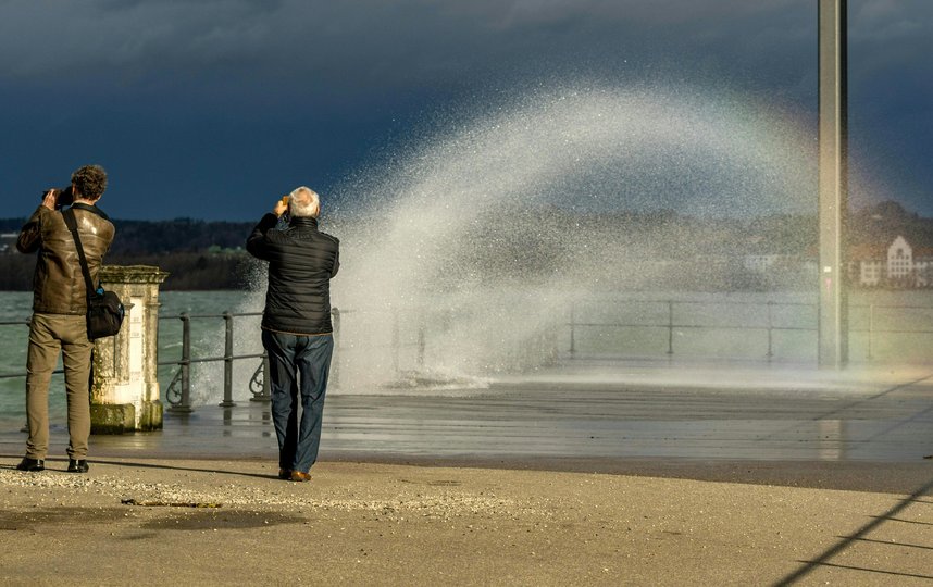 Ураган "Кьяра" обрушился на Европу. Фото AFP