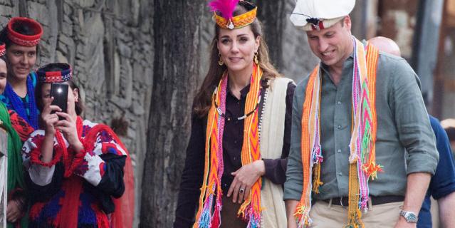 Кейт Миддлтон и принц Уильям в Пакистане.