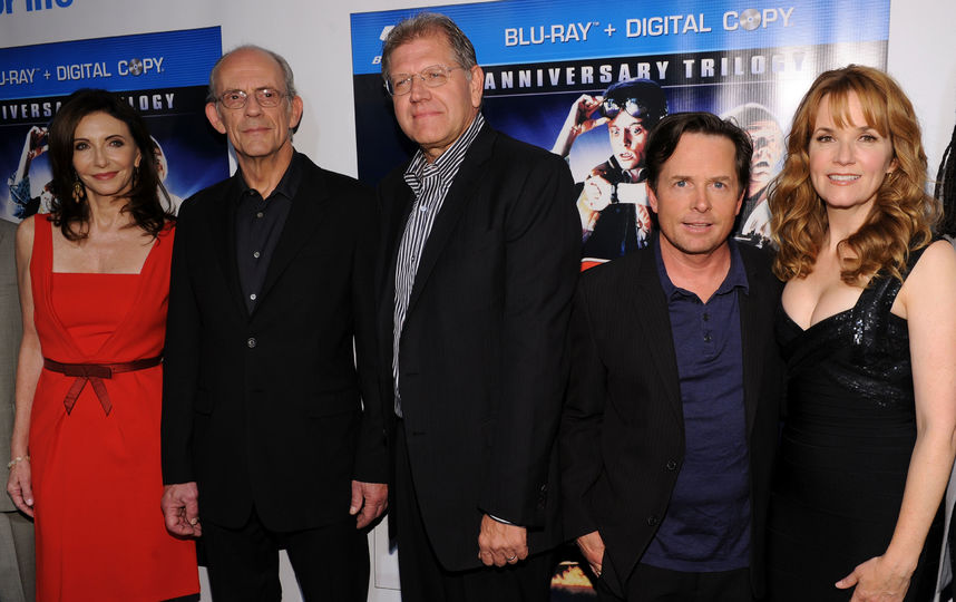 Актёры фильма "Назад в будущее" в 2010 году. Фото Getty