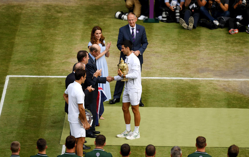 Кейт Миддлтон и сербский теннисист Новак Джокович. Фото Getty