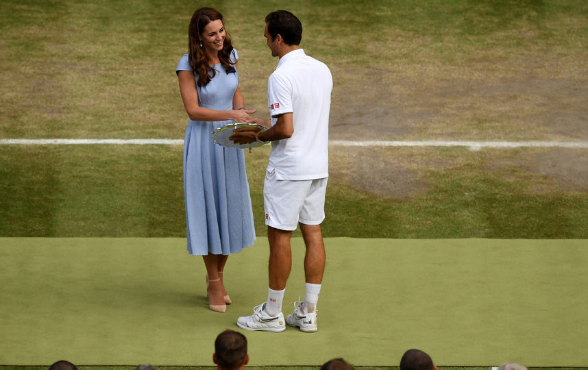 Кейт Миддлтон и Роджер Федерер. Фото Getty