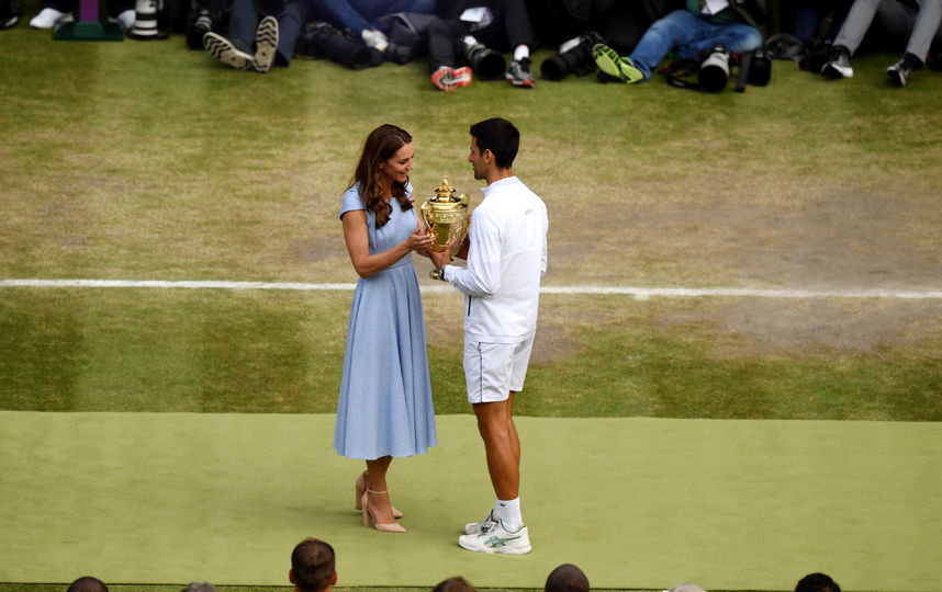 Кейт Миддлтон и сербский теннисист Новак Джокович. Фото Getty