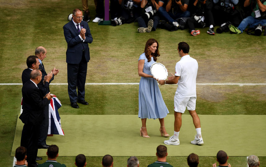 Кейт Миддлтон и Роджер Федерер. Фото Getty