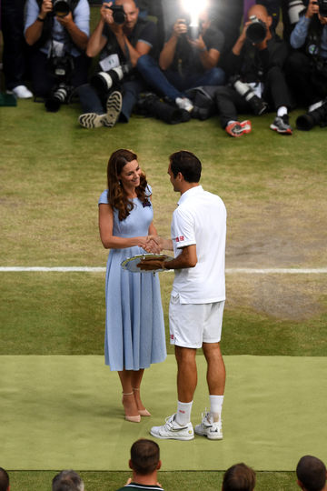 Кейт Миддлтон и Роджер Федерер. Фото Getty