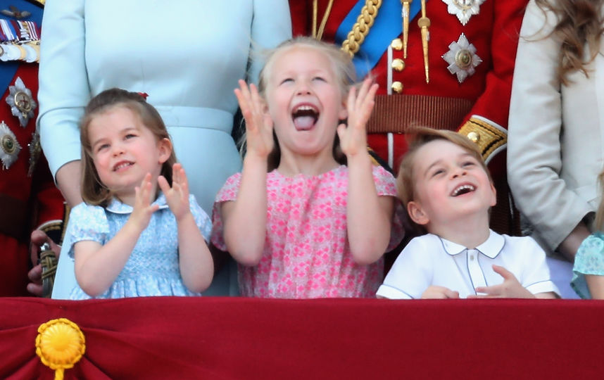 Принцесса Шарлотта, Саванна Филлипс и Принц Джордж, 2018 год. Фото Getty