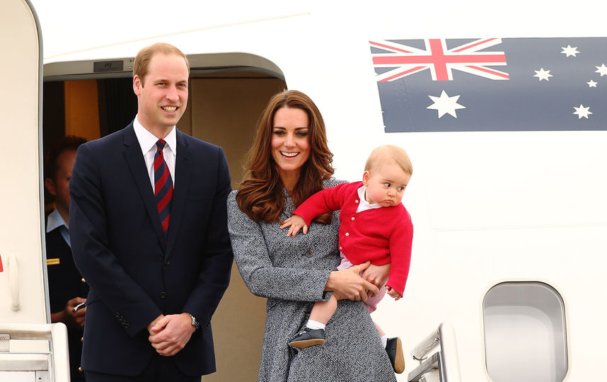 Принц Джордж с родителями. Фото Getty