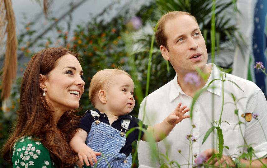 Принц Джордж с родителями. Фото Getty