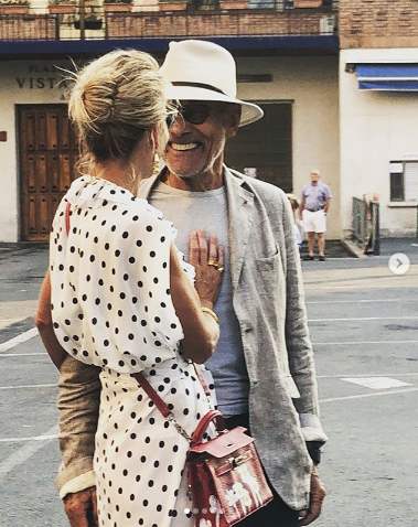 Юлия Высоцкая и Андрей Кончаловский. Фото www.instagram.com/juliavysotskayaofficial