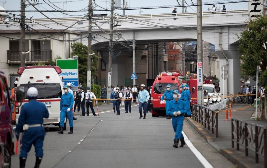 Фотографии с места резни в Кавасаки. Фото AFP