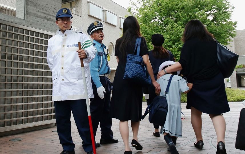 Фотографии с места резни в Кавасаки. Фото AFP