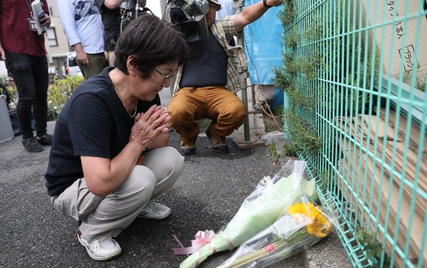 Фотографии с места резни в Кавасаки. Фото AFP