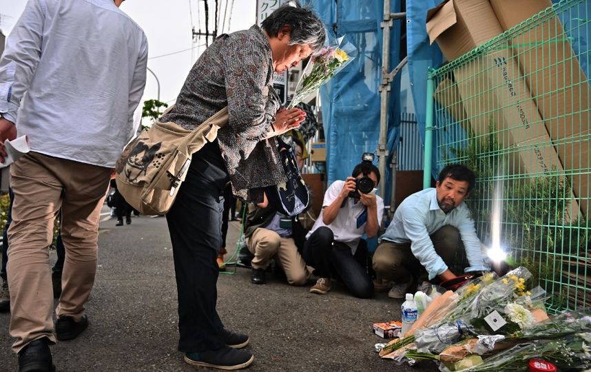 Фотографии с места резни в Кавасаки. Фото AFP