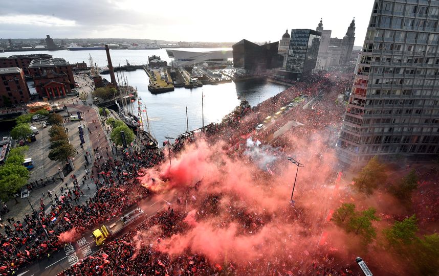 На улицы города вышли 750 тысяч человек. Фото AFP