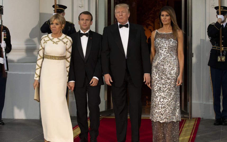 Эммануэль Макрон и Дональд Трамп. Фото Getty