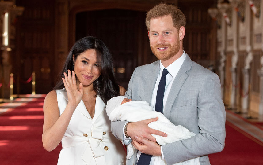 Меган Маркл, принц Гарри и Арчи. Фото AFP