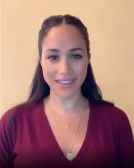 Меган Маркл. Фото скриншот с видео Instagram @smartworkscharity