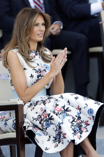 Мелания Трамп, 2017 год. Фото Getty