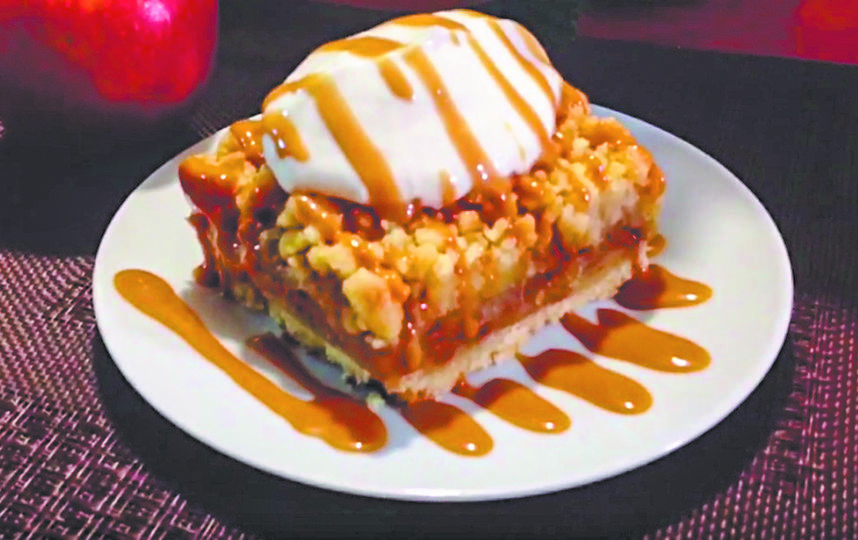 Десерт "Хрустящее яблоко". Фото "Metro"